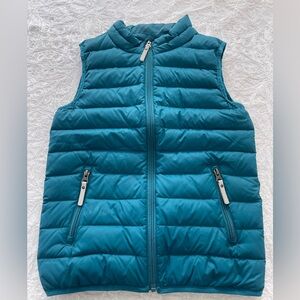 EUC Like New Hanna Andersson Teal Puffer Vest for Kids Sz 10 (HA 140)